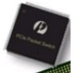PI7C9X2G304SLBFDEX, PCI Interface IC 3 port 4 lane PCIe 2.0 Packet Switch