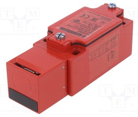 XCSA502, Safety switch: key operated; XCSA; NC + NO x2; IP67; metal; red