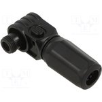 DS1168-01-120FRBYX, Plug; DC supply; female; PIN: 1; for cable; crimped; black ...