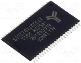 AS6C4016B-45ZIN, IC: SRAM memory; 256kx16bit; 2.7?3.6V; 45ns; TSOP44 II