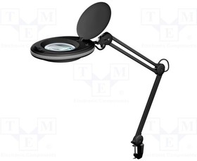 64989, Desktop magnifier with backlight; 3dpt; O127mm; 8W; Plug: EU
