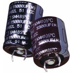 EKMH101VSN222MA30S, Aluminum Electrolytic Capacitors - Snap In 2200uF 100 Volt