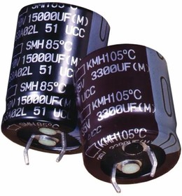 EKMH101VSN222MA30S, Cap Aluminum Lytic 2200uF 100V 20% (35 X 30mm) Snap-In 10mm 0.113 Ohm 2500mA 2000h 105Â°C