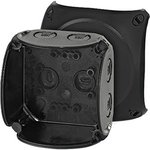 KF 0200 B, KF Series Black Polycarbonate Junction Box, IP66, IP67, IP69, 62 x 93 x 93mm
