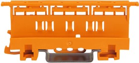 Фото 1/3 221-510, Mounting carrier - 221 series (20 - 10 AWG) - for DIN-35 rail/panel mount - orange