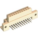 PCN13-20S-2.54DS(71), DIN 41612 Connectors DIN RCPT 20P DUAL R/A