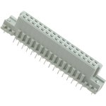 5536461-5, DIN 41612 Connectors B/2 REC VRT AB X16C L2 BDLK