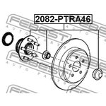 2082-PTRA46, 2082PTRA46_к-т подшипника ступицы задн.!\ Chrysler PT Cruiser ...