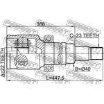 2111-CB8, Шрус внутренний правый 22x40x23