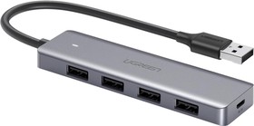 Фото 1/10 Разветвитель USB Ugreen CM219 micro USB, 4 x USB 3.0 (50985)