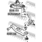 0420K65UF, Опора шаровая MITSUBISHI L200 K6#/K7# 96-07