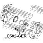 0582GER, Ступица в сборе с подшипником MAZDA 626 GE 91-97