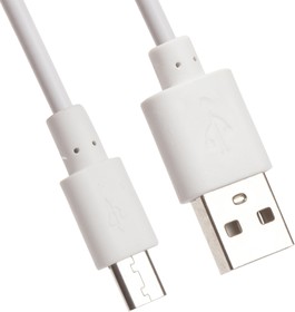 USB кабель LP Micro USB 1 метр белый, европакет