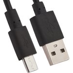 USB кабель LP Micro USB 1 метр черный, европакет