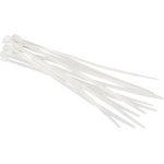 Стяжки кабельные нейлоновые VertexTools 4X250 белые 100 шт