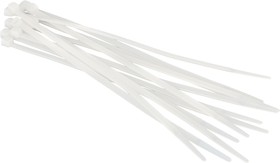 Фото 1/2 Стяжки кабельные нейлоновые VertexTools 5X400 белые 100 шт