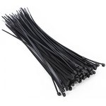 Стяжки кабельные нейлоновые VertexTools 4X300 черные 100 шт