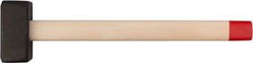 Фото 1/2 45025, Кувалда кованая в сборе, деревянная ручка 5 кг
