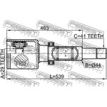 2111-TT9DRH, ШРУС внутренний