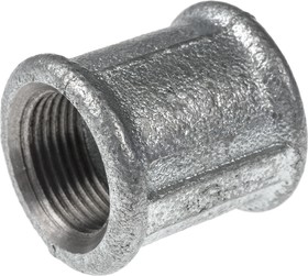 Фото 1/2 770270205, Galvanised Malleable Iron Fitting Socket, Female BSPP 3/4in to Female BSPP 3/4in