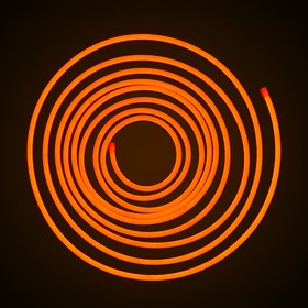 Фото 1/5 Неоновая светодиодная лента 1м, 6х12мм, 12В, 8Вт/м, 120 LED/m, IP33, рез 25мм (СИЛИКОН), оранжевый, ML-NF-6mm-Orange