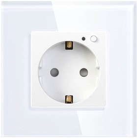 HDY-OW01, HIPER Smart wall socket/Умная встраиваемая розетка/1 модуль/Wi-Fi/AC 100-250В/10А/50-60 Гц/2500Вт IOT OUTLET W01