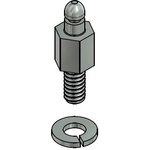 16-002190E, D-Sub Tools & Hardware LOCKING KIT SCREW-IN-BOLT