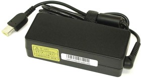 Фото 1/5 Блок питания (сетевой адаптер) OEM для ноутбуков Lenovo 20V 2.25A 45W прямоугольный черный, с сетевым кабелем