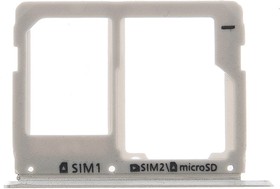 Держатель (лоток) SIM карты для Samsung Galaxy A3 A310F, A5 A510F, A7 A710F 2016 белый