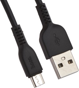 Фото 1/2 USB кабель Hoco X20 Flash Micro Charging Cable L=3M черный