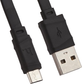Фото 1/2 USB кабель HOCO X5 Bamboo Micro Charging Cable L=1M черный