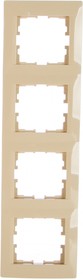 Четырехместная вертикальная рамка KARINA б/ вст крем 707-0300-154