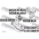 2120CB8FR, Опора шаровая FORD FOCUS III CB8 11-