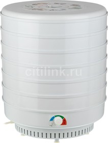 Сушилка для овощей и фруктов СПЕКТР-ПРИБОР Ветерок-2, белый, 6 поддонов