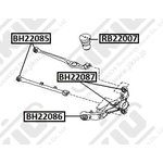 BH22085, Сайлентблок NISSANAD VAN/WINGROAD Y11 1999-2004