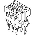 90584-1306, 6-Way IDC Connector Socket for Through Hole Mount, 2-Row