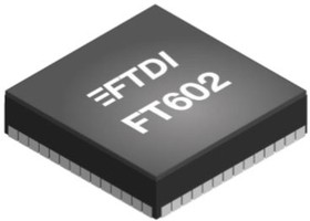 Фото 1/2 FT602Q-B-T, USB Controller, 480Mbps, USB, 3.3 V, 76-Pin QFN