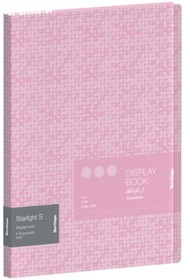 Папка Starlight S с 10 вкладышами, 17 мм, 600 мкм, розовая, с внутренним карманом, с рисунком DB4_10901