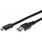 Кабель-адаптер USB 3.1 Type-Cm --  USB 3.0 Am, 2м Aopen/Qust/VCOM  ACU401-2M