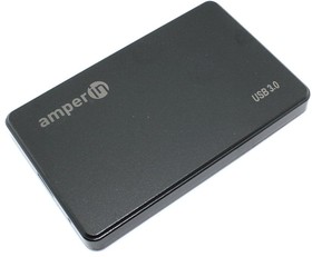 Фото 1/2 Корпус для жесткого диска Amperin AM25U3PB 2,5", USB 3.0, пластиковый, черный