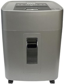 Шредер Office Kit SA375 серый/черный с автоподачей (секр.P-4) фрагменты 375лист. 42лтр. скрепки скобы пл.карты CD