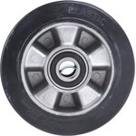 Black Rubber Abrasion Resistant, Quiet Operation Trolley Wheel, 300kg