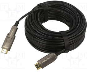 CCBP-HDMID-AOC-20M, Кабель; HDCP 2.2,HDMI 2.0; 20м; черный