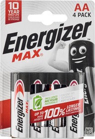 Батарейки ENERGIZER MAX LR06/E91/AA BL4 (блистер 4шт)