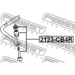 Ремкомплект тяги заднего стабилизатора FORD/VOLVO FEBEST 2123-CB4R