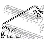 2123-FOCR, 2123FOCR_тяга стабилизатора заднего! с гайками L=76\ Ford C-Max/Focus 10