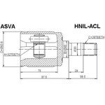 HNIL-ACL, ШРУС внутренний левый 32x40x29