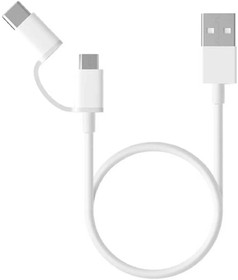 Фото 1/8 Кабели USB Xiaomi Кабель Xiaomi Mi 2-in-1 USB Cable Micro-USB to Type C 30см SJX02ZM (SJV4083TY)
