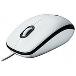 Мышь Logitech B100 Optical Mouse, USB, 1000dpi, White, [910-003360]
