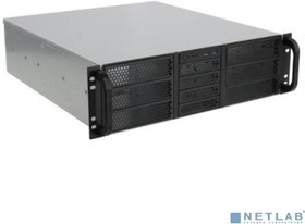 Фото 1/3 Procase RE306-D6H4-C-48 Корпус 3U server case,6x5.25+ 4HDD,черный,без блока питания,глубина 480мм,MB CEB 12"x10.5"